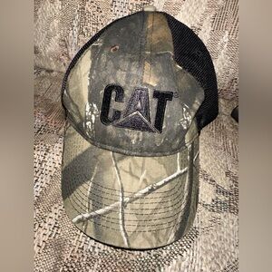 Caterpillar Camo Mesh Back Hat - Olive & Black